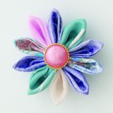 Clover Kanzashi Blumen Schablone - Gekruselte Blte, klein