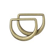 Clover D-Ring - Antik Gold*30